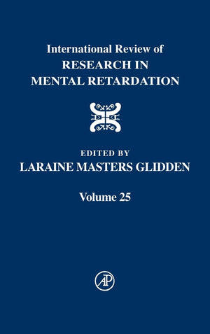 International Review of Research in Mental Retardation (Volume 25),Used