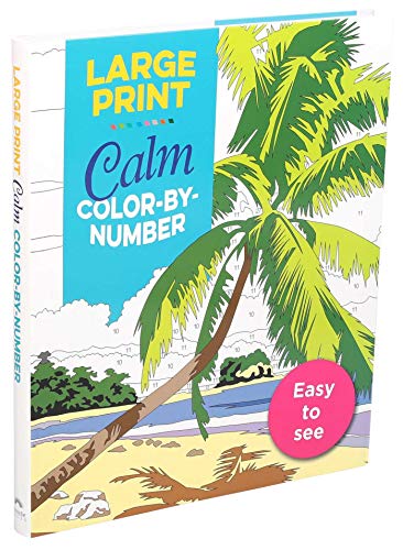 Large Print Calm ColorbyNumber