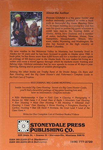 Successful Big Game Hunting Secrets of a Big Game Hunter/Guide,Used