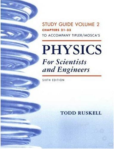 Physics for Scientists and Engineers Study Guide, Vol. 2,Used