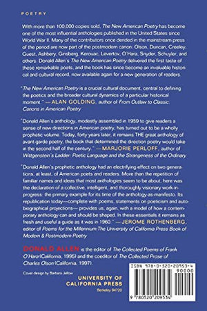 The New American Poetry, 19451960,New
