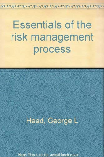 Essentials of the risk management process,Used