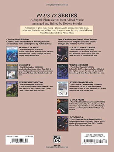 Canon in D Plus 12 Masterpieces (Plus 12 Series),Used