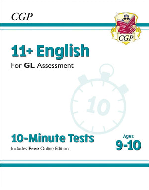 New 11+ GL 10Minute Tests: English  Ages 910 (with Online Edition) (CGP 11+ GL),Used