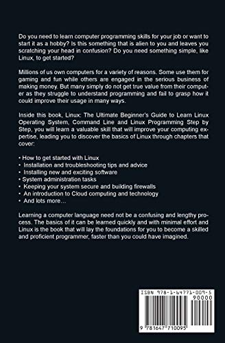 Linux: The Ultimate Beginner's Guide to Learn Linux Operating System, Command Line and Linux Programming Step by Step,Used