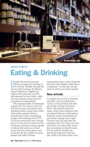 Time Out Shortlist Paris 2011,Used