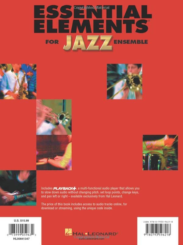 Essential Elements for Jazz Ensemble: A Comprehensive Method for Jazz Style and Improvisation, Alto Saxophone (Bk/Online Media),Used