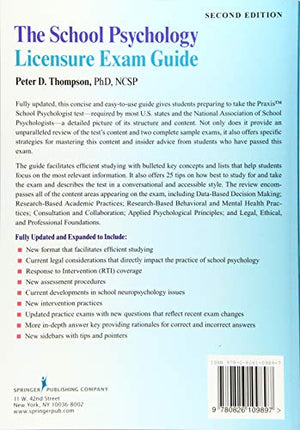 The School Psychology Licensure Exam Guide, Second Edition,Used