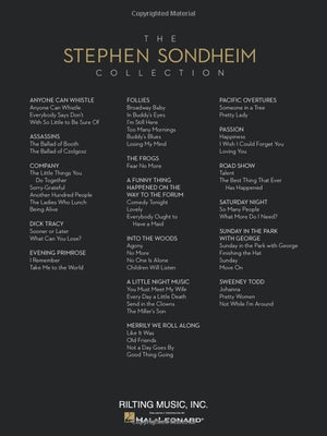 The Stephen Sondheim Collection: 52 Songs from 17 Shows and Films,Used