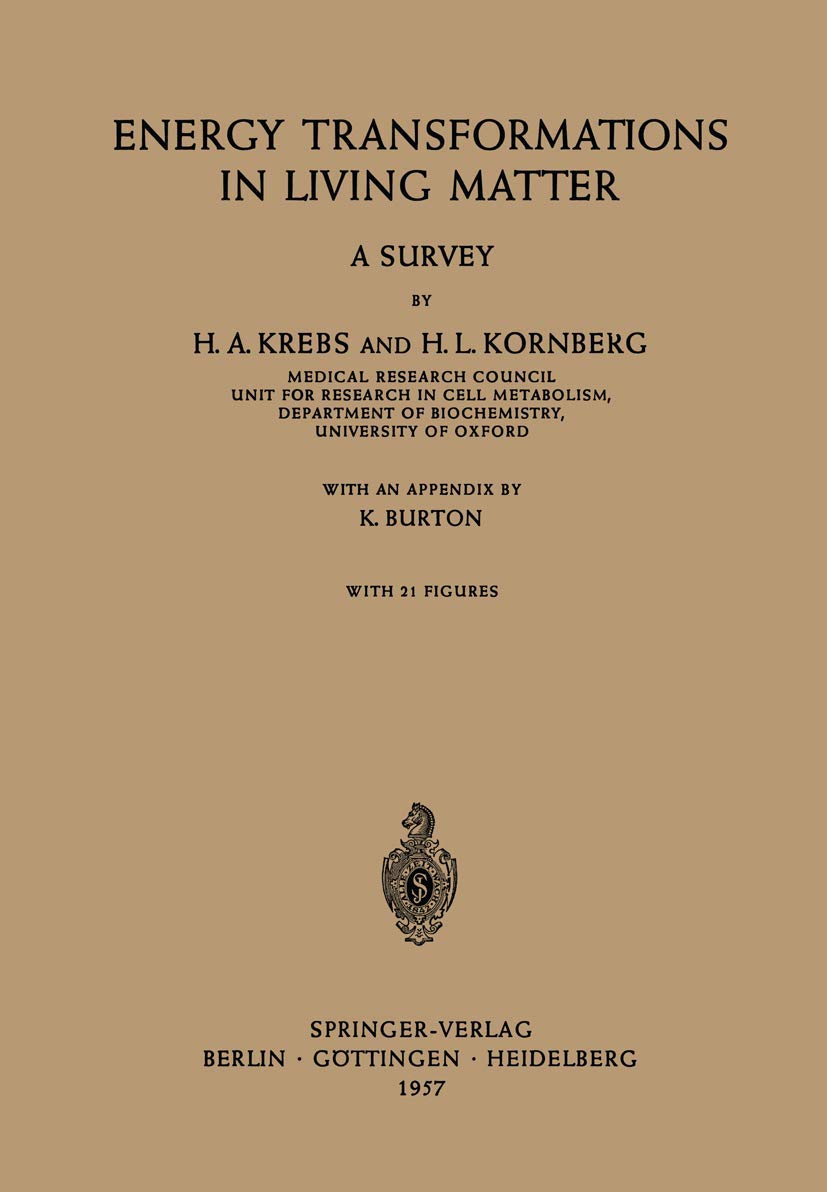 Energy Transformations In Living Matter: A Survey,Used