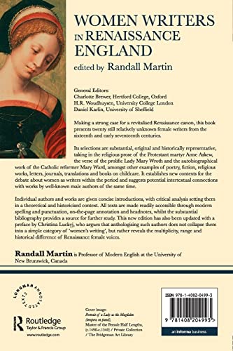 Women Writers in Renaissance England: An Annotated Anthology,Used