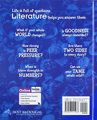 Holt McDougal Literature Texas: Student Edition Grade 06 2010,Used