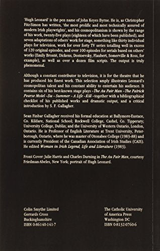 Selected Plays of Hugh Leonard (Irish Drama Selections),Used