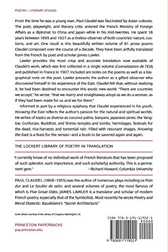Knowing the East (The Lockert Library of Poetry in Translation, 54),New