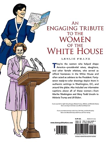 America's First Ladies Coloring Book (Dover American History Coloring Books),Used