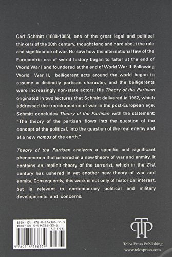 Theory Of The Partisan: Intermediate Commentary On The Concept Of The Political,Used