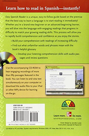Easy Spanish Reader w/CDROM: A ThreePart Text for Beginning Students (Easy Reader Series),Used