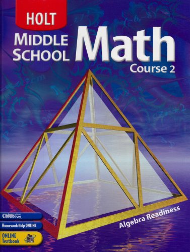 Holt Middle School Math Course 2, Grade 7 Student Textbook,Used