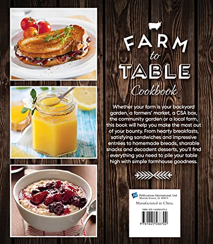 Farm To Table Cookbook: Seasonal Recipes Made With Farmfresh Ingredients