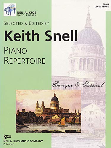 GP603  Baroque and Classical  Piano Repertoire  Level 3,Used