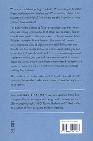 The 500 Hidden Secrets of Paris,Used
