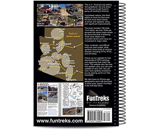 GT Arizona Backroads & 4Wheel (FunTreks Guidebooks),Used