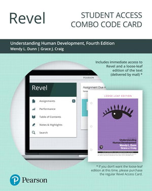 Understanding Human Development  Revel + Print Combo Access Code,Used