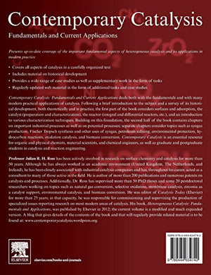 Contemporary Catalysis: Fundamentals and Current Applications,Used