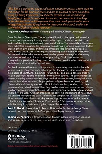 Case Studies On Diversity And Social Justice Education (Equity And Social Justice In Education Series)