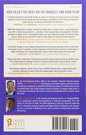 Lead Inside the Box: How Smart Leaders Guide Their Teams to Exceptional Results,Used
