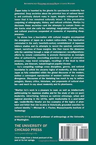 Discourses of the Vanishing: Modernity, Phantasm, Japan,Used