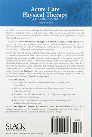 Acute Care Physical Therapy: A Clinicians Guide
