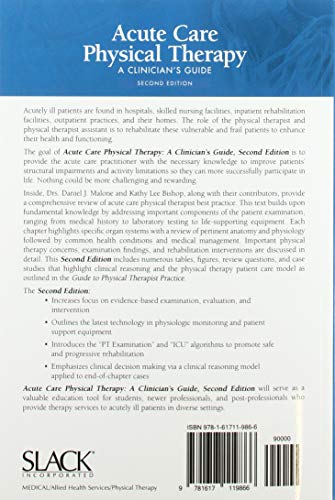 Acute Care Physical Therapy: A Clinicians Guide
