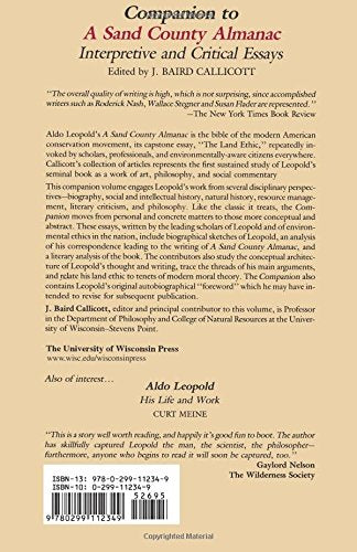 Companion To A Sand County Almanac: Interpretive And Critical Essays