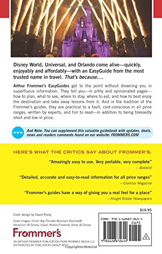 Frommer's EasyGuide to Disney World, Universal and Orlando 2017 (Easy Guides),Used
