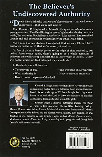 The Believer'S Authority,New