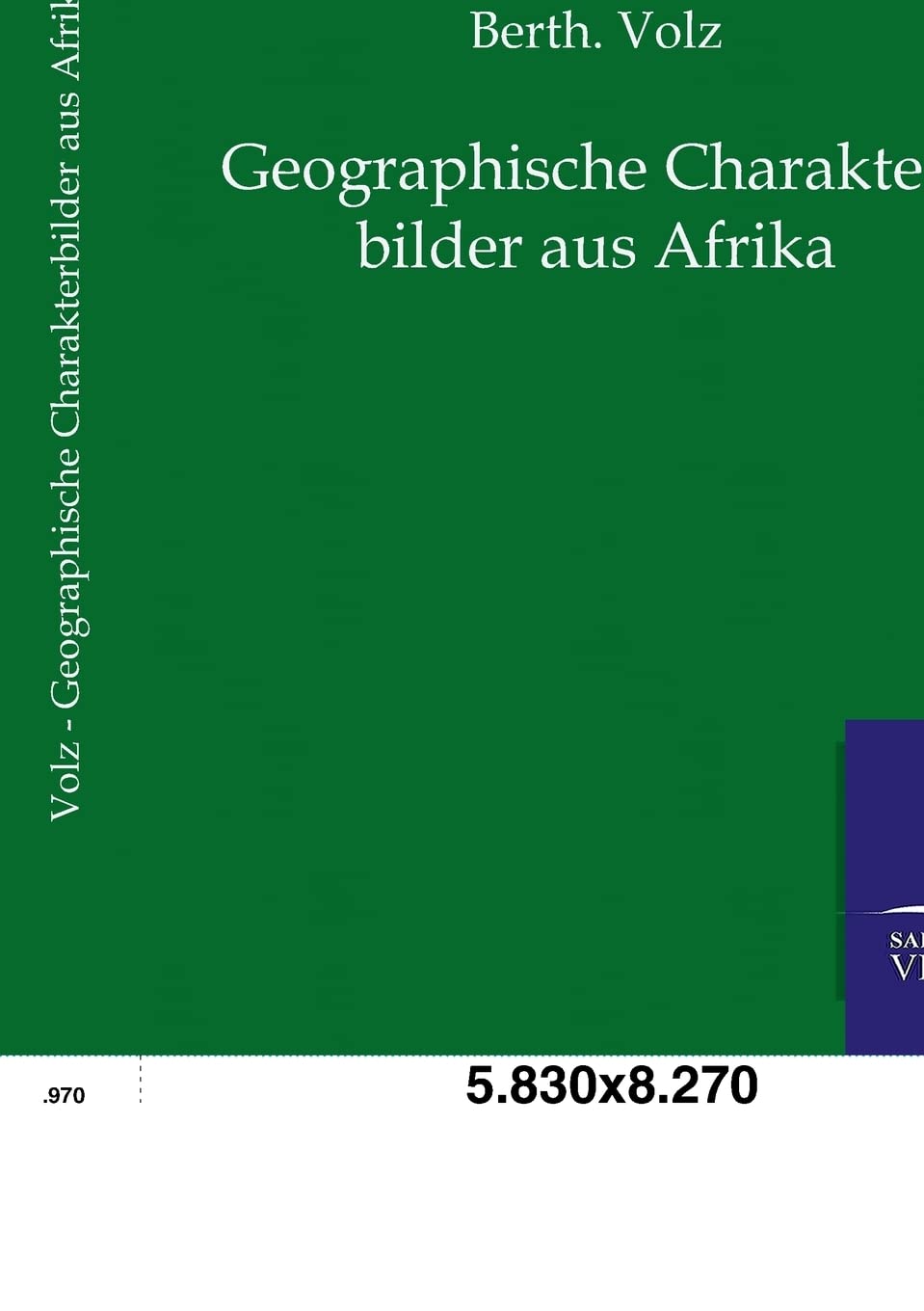 Geographische Charakterbilder aus Afrika (German Edition),Used