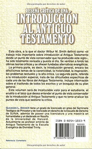 Resea Crtica De Una Introduccin Al Antiguo Testamento (Spanish Edition),Used