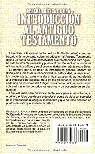 Resea Crtica De Una Introduccin Al Antiguo Testamento (Spanish Edition),Used
