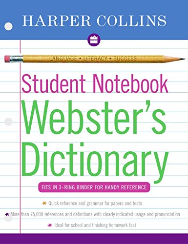 Harpercollins Student Notebook Websters Dictionary (Collins Language)-used