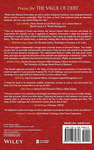 The Value of Debt: How to Manage Both Sides of a Balance Sheet to Maximize Wealth,New