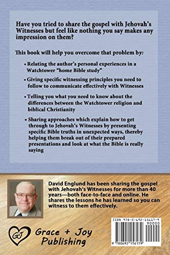 Getting Through to Jehovah's Witnesses: Approaching Bible Discussions in Unexpected Ways,Used
