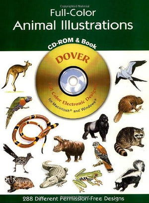 Fullcolor Animal Illustrations Cdrom And Book-new