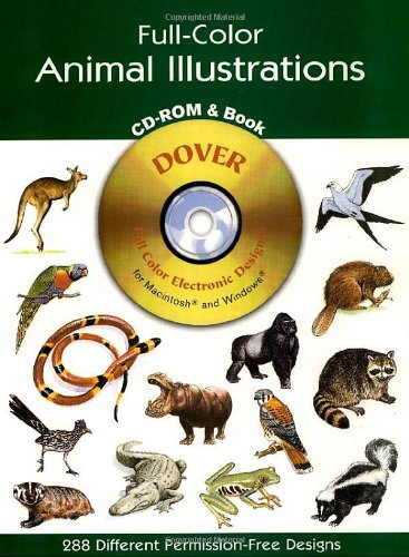 Fullcolor Animal Illustrations Cdrom And Book-new