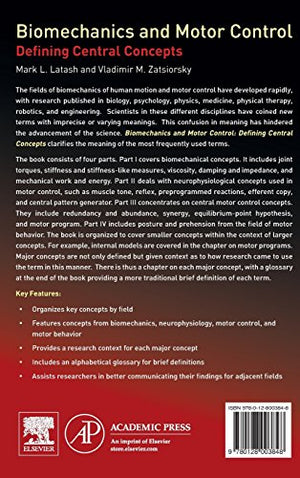 Biomechanics and Motor Control: Defining Central Concepts,Used