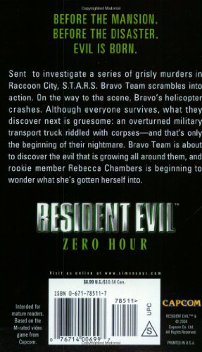 Zero Hour (Resident Evil Series, Book 0),New