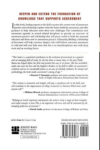 Building a Scholarship of Assessment,Used