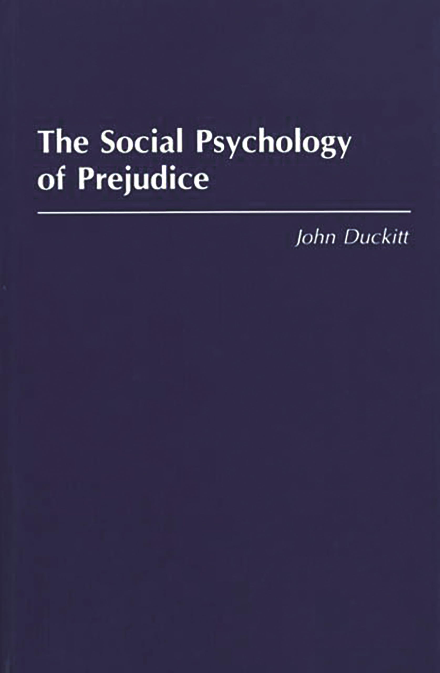 The Social Psychology of Prejudice,Used