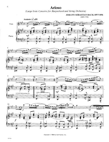 Solos For Flute: 36 Repertoire Pieces With Piano Accompaniment,Used