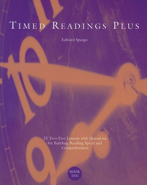 Timed Readings Plus: Book 10 (JT: READING RATE & FLUENCY),Used